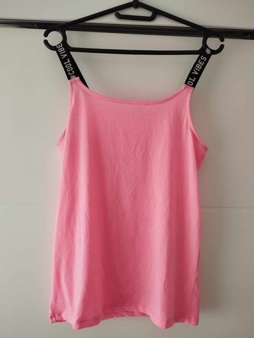 kratke majice new yorker: M (EU 38), Cotton, Single-colored, color - Pink