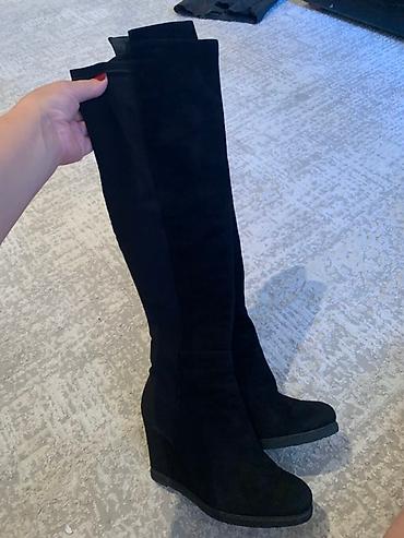 Сапоги: Сапоги, 37.5, Stuart Weitzman, Новый, цвет - Черный, Самовывоз, Платная доставка — 3