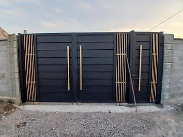 Металлические двери на заказ: Металлическая дверь на заказ, Для частного дома, Двухстворчатая, Железная, Кыргызстан, Бесплатный замер — 34