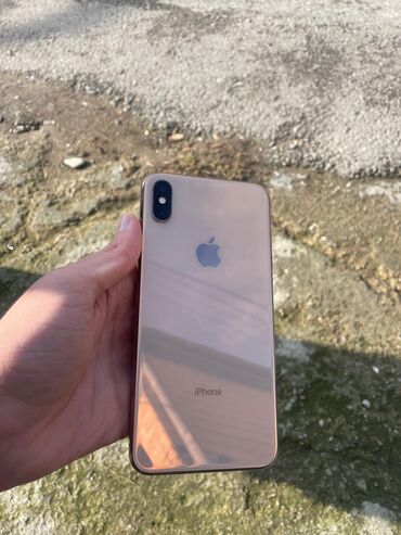 iphone 7 ikinci əl: IPhone Xs Max, 64 GB, Qızılı, Face ID, Simsiz şarj, Barmaq izi