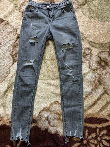 джинсы рванки: Прямые