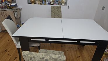 metbext ucun: Для кухни, Прямоугольный стол, 4 стула