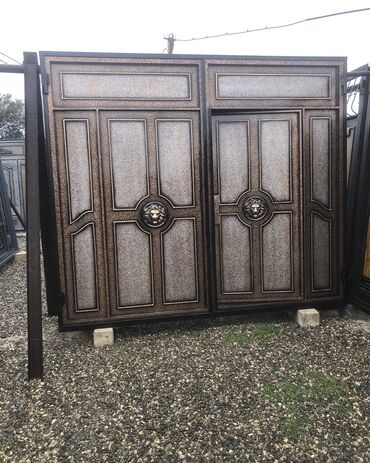 Həyət darvazaları: Yeni Həyət darvazası, 3 m, Mexaniki, Qapı ilə, rəng - Ağ, Kredit yoxdur, Ödənişli quraşdırma, Rayonlara çatdırılma, Ödənişli çatdırılma — 17