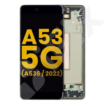 Telefon ekranları: 📱 Ekran Samsung A53 5G (A536B) çərçivədə qara In-Cell 🛠️İstənilən növ