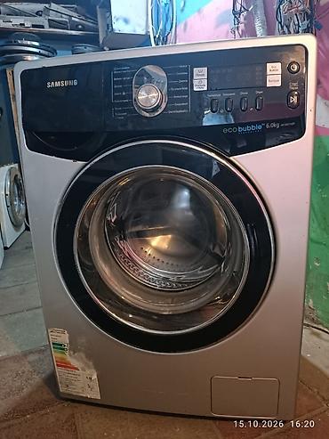 cesqa masin: Paltaryuyan maşın Samsung, 6 kq, İşlənmiş, Avtomat, Qurutma var, Kredit yoxdur, Ödənişli çatdırılma — 1