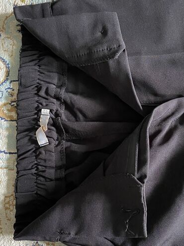 черные классические брюки женские: Классические, Кюлоты, Средняя талия, Лето, S (EU 36)