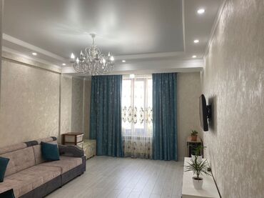 эмарк жибек жолу: 1 комната, 55 м², Элитка, 4 этаж, Евроремонт