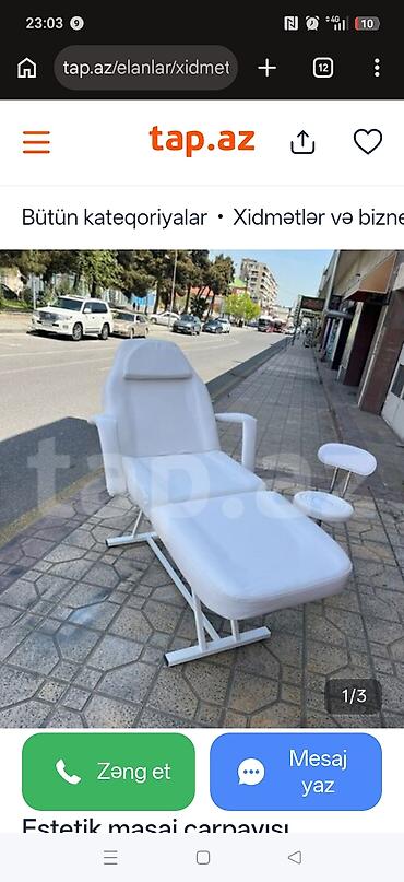 ортопедическая подушка надувная: Estetik/tibbi prosedur üçün çoxfunksiyalı kreslo-çarpayı - Rəng: ağ - — 3