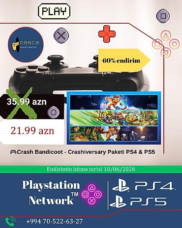 x 5: PlayStation Network üçün rəqəmsal oyunlar – PS4 və PS5 • Grand Theft — 5