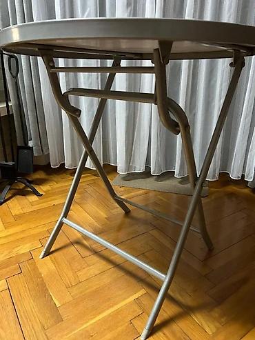 Stolovi: Okrugli sklopivi sto – metalna konstrukcija - Prečnik ploče — 3