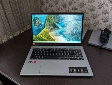 видеонаблюдение для дома: Ноутбук, Acer, 8 ГБ ОЭТ, AMD Ryzen 3, 15.6 ", Колдонулган, Жумуш, окуу үчүн, эс тутум NVMe SSD