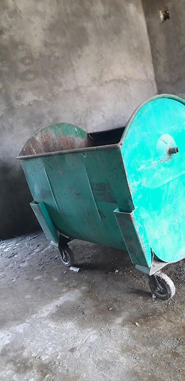 Tullantı qabları: Məhsul: Təkərli metallik tullantı konteyneri - Material: qalın metal — 1