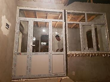 Готовые пластиковые окна: Пластик эшик терезелер МОСКИТНЫЕ СЕТКИ термо тёплая серия фасадное — 13