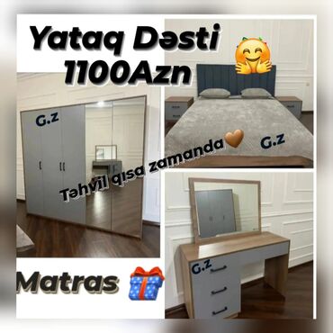 Masa və oturacaq dəstləri: Yataq desti yeni