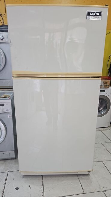 islenmis xaladelnik satisi: SANYO JUMBO iki qapılı soyuducu - Üstdə dondurucu, altda soyuducu