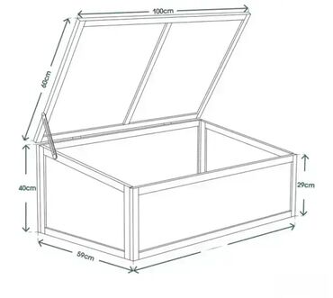 Ostala baštenska oprema: *** AKCIJA *** #2715 Mini Staklenik Dimenzije: cca 100 x 59 cm — 9