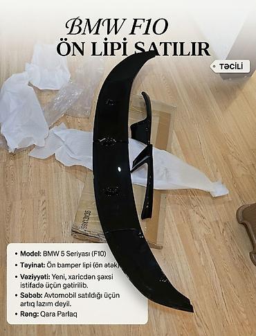 bmv moto: BMW F10 ön lipi satılır ​Salam. Deməli, maşınım üçün xaricdən şəxsi — 1