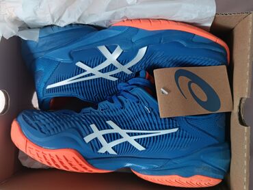 оригинал спортивка: ASICS Court FF 3 Novak Men's and Women's Shoe - Tuna Blue & White