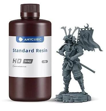 Epoksid qətranı: Anycubic Standard Reçine HD Boz – 1 kq Resin texnologiyalı 3D — 1