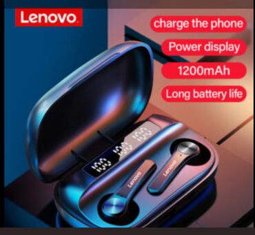 Dinamiklər və kolonkalar: Yeni Simsiz (Bluetooth) Qulaqcıqlar, Lenovo, rəng - Qara