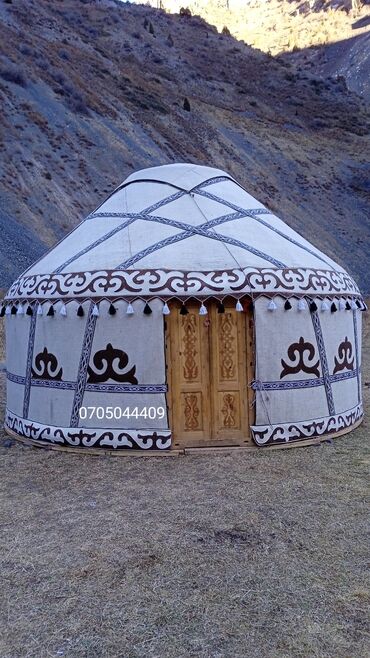 Аренда юрт: Аренда юрты, Каркас Деревянный, 80 баш, С полом, Самовар, Стол — 6