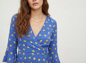 zielona sukienka w kwiaty reserved: Asos, Sukienka damska, rozmiar XS