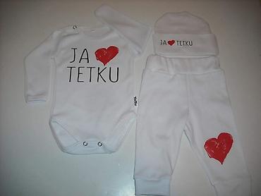 Kompleti: 3 delni kompletic Vel 56-62 dvobroj do 3 meseci 68 do 5 meseci 74 do 9 — 1