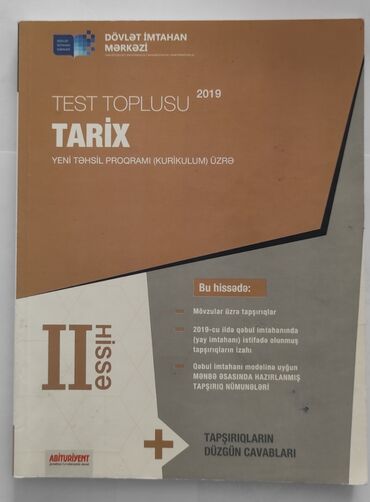 tarix test toplusu 2019 pdf yukle: Tarix test toplusu 2ci hissə