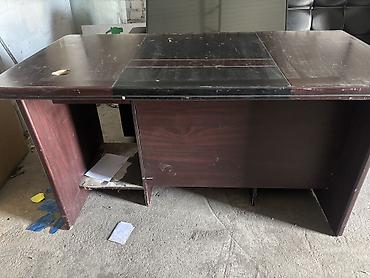 Офисные столы: Продаю офисные столы. Серый с задвижкой и шкафчиком, размер 90см х 70 — 9