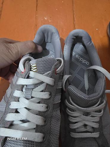 секонд: Мужские кроссовки, 42, Adidas, Б/у, цвет - Серый, Самовывоз, Платная доставка — 3