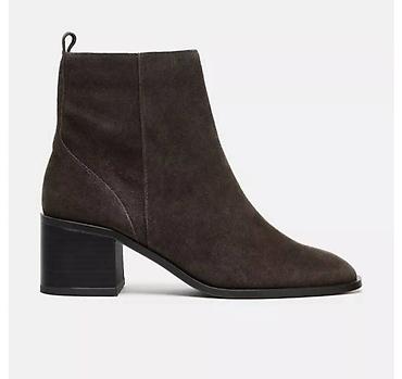 Ženske kožne čizmice – braon antilop, blok peta - Model: ankle na lalafo.rs Ženske kožne čizmice – braon antilop, blok peta - Model: ankle