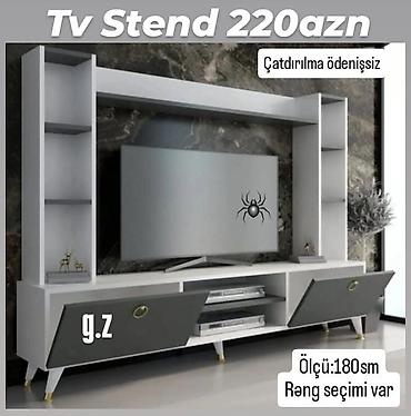 tv stend işlənmiş: TV altlığı ve tumba — 1