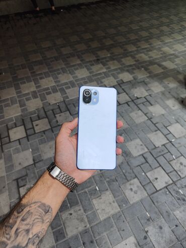 telefon a54: Xiaomi Mi 11 Lite, 256 GB, rəng - Mavi, 
 Düyməli, Barmaq izi
