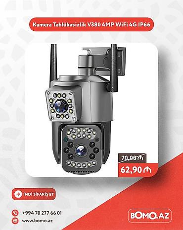 Видеорегистраторы: Yüksək keyfiyyətli. 🔥 Kamera Təhlükəsizlik V380 4MP WiFi 4G IP66 ✅ — 1