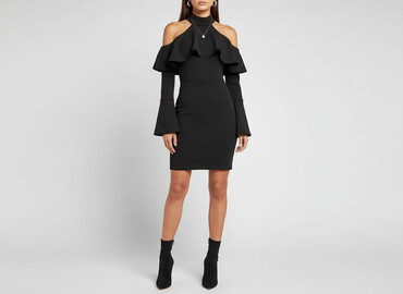 mała czarna sukienka dla puszystych: Missguided, Sukienka damska, rozmiar S