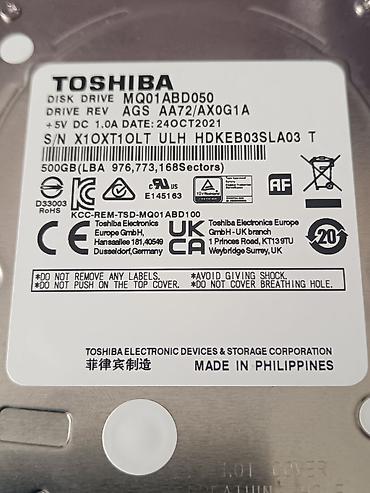 windows surface: Накопитель для ПК, Б/у, Toshiba, HDD, 512 ГБ, 2.5", Для ПК — 3