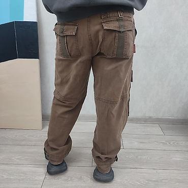 Брюки: Мужские брюки, L, Б/у, цвет - Коричневый, Самовывоз, Бесплатная доставка, Платная доставка — 10