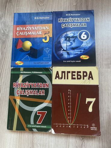 cəbr kitabları: Namazov 5 ; 6 ; 7 cəbr 7 rus sektoru üçün алгебра 7 real alicilara