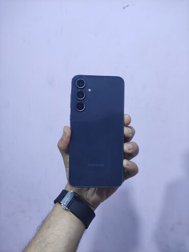 samsung kohne: Samsung Galaxy A35, 256 GB, rəng - Göy, Sensor
