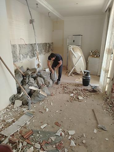 Təmir işləri: Dəmir-beton və kərpic arakəsmələrin sökülməsi, planlama dəyişiklikləri — 5