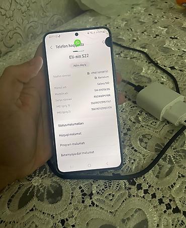iphone 6 es: Samsung Galaxy S22, 128 GB, rəng - Qara, Barmaq izi, İki sim kartlı — 3