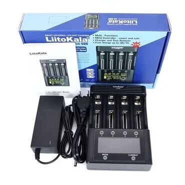 зарядное устройство для аккумулятора: Liitokala Lii-600, интеллектуальное зарядное устройство, ЗУ, с