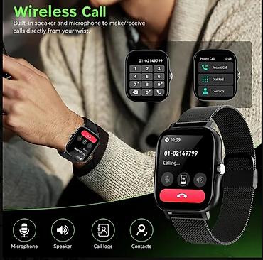 sim kartli saat: Yeni, Smart saat, Smart, Sensor ekran, rəng - Qara — 2