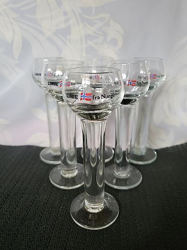 koktel set: Case nove za zestoko pice orig.Linie fra Norge 1970g+. Case za — 8