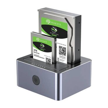 komputer personal: Dual Bay USB 3.0 HDD Aluminum SATA DOCKING Box Unitek Alüminium