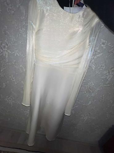 Кардиганы: Набор женской одежды 1) Платье цвета айвори - Длина миди - Длинные — 1