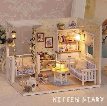 Наборы инструментов: Набор для сборки миниатюрного домика Kitten Diary Цена указана с — 1