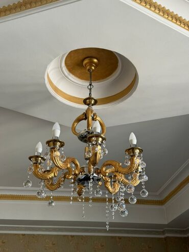 profil ucun masin sekilleri: Çılçıraq, 5 lampa, Metal