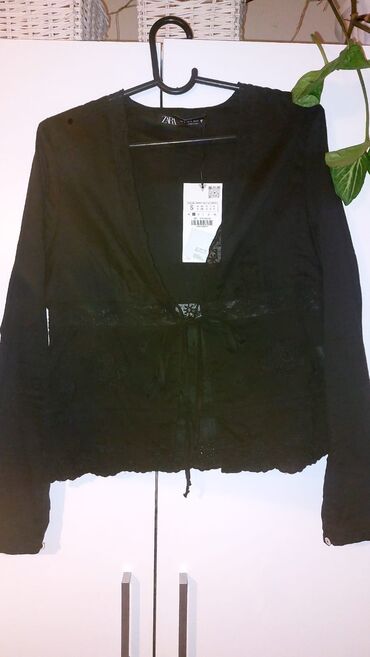 new yorker serbia: Zara, S (EU 36), Cotton, Embroidery, color - Black