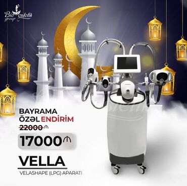 lazer candela: Bipolyar RF, Kavitasiya, Vakuum-Rolik massajı, Termolifting aparatı •